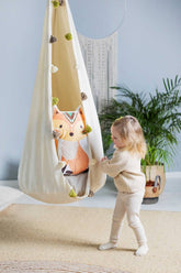 | cream cocoon swing | kids cocoon swing | hanging cocoon swings | chair swing | kids hanging chair swing | cream cocoon swing for kids |