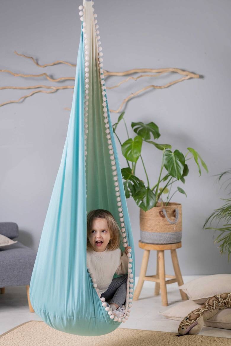 Balançoire Cocoon Enfant - Fleur Pastel