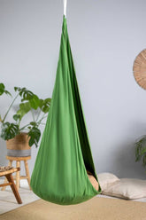 | green cocoon swing | kids cocoon swing | hanging cocoon swings | chair swing | kids hanging chair swing | green cocoon swing for kids |