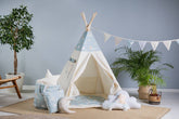 Blue & Cream Tipi Tent | Blue Tipi Tent | Blue Tipi | Tipi Tent for Kids | Kids Tipi Tent | Tipi Tent for Babies and Toddlers | Kids Play Tent | Tipi Tent | Tipi Tent for Boys & Girls |