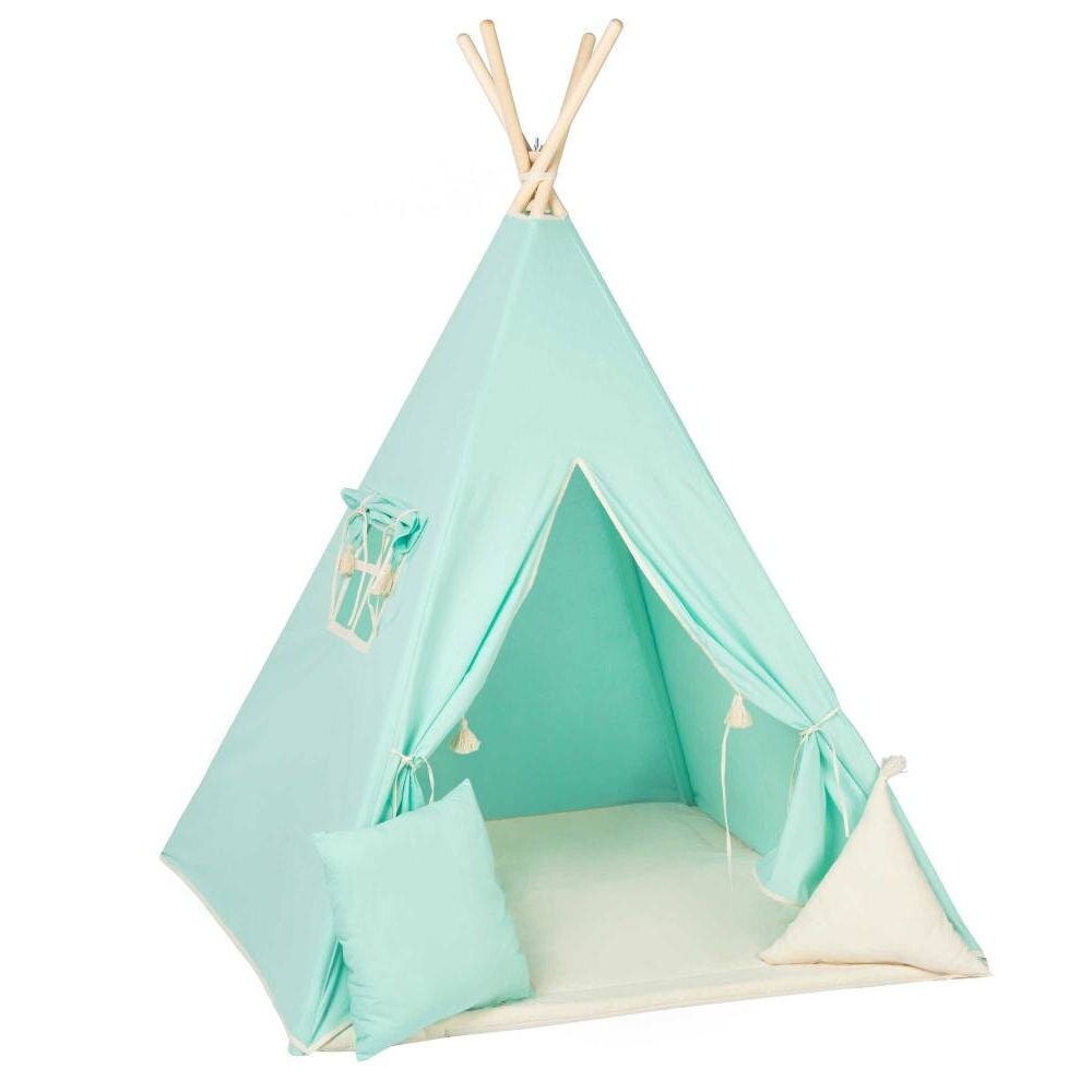 Mint Tipi Tent | Tipi Tent Mint | Tipi Tent for Kids | Kids Tipi Tent | Tipi Tent for Babies and Toddlers | Mint Tent | Tipi Tent | Tipi Tent for Girls |