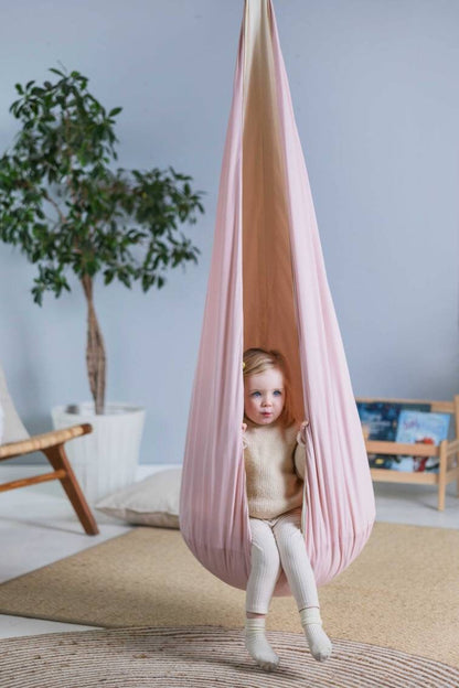 | Pink Cocoon swing | Kids Cocoon Swing | hanging cocoon swings | Chair Swing | kids hanging chair swing | Pink cocoon swing for Kids |