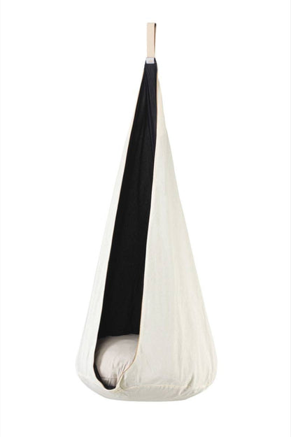 Kids Cocoon Swing - Cream &amp; Charcoal