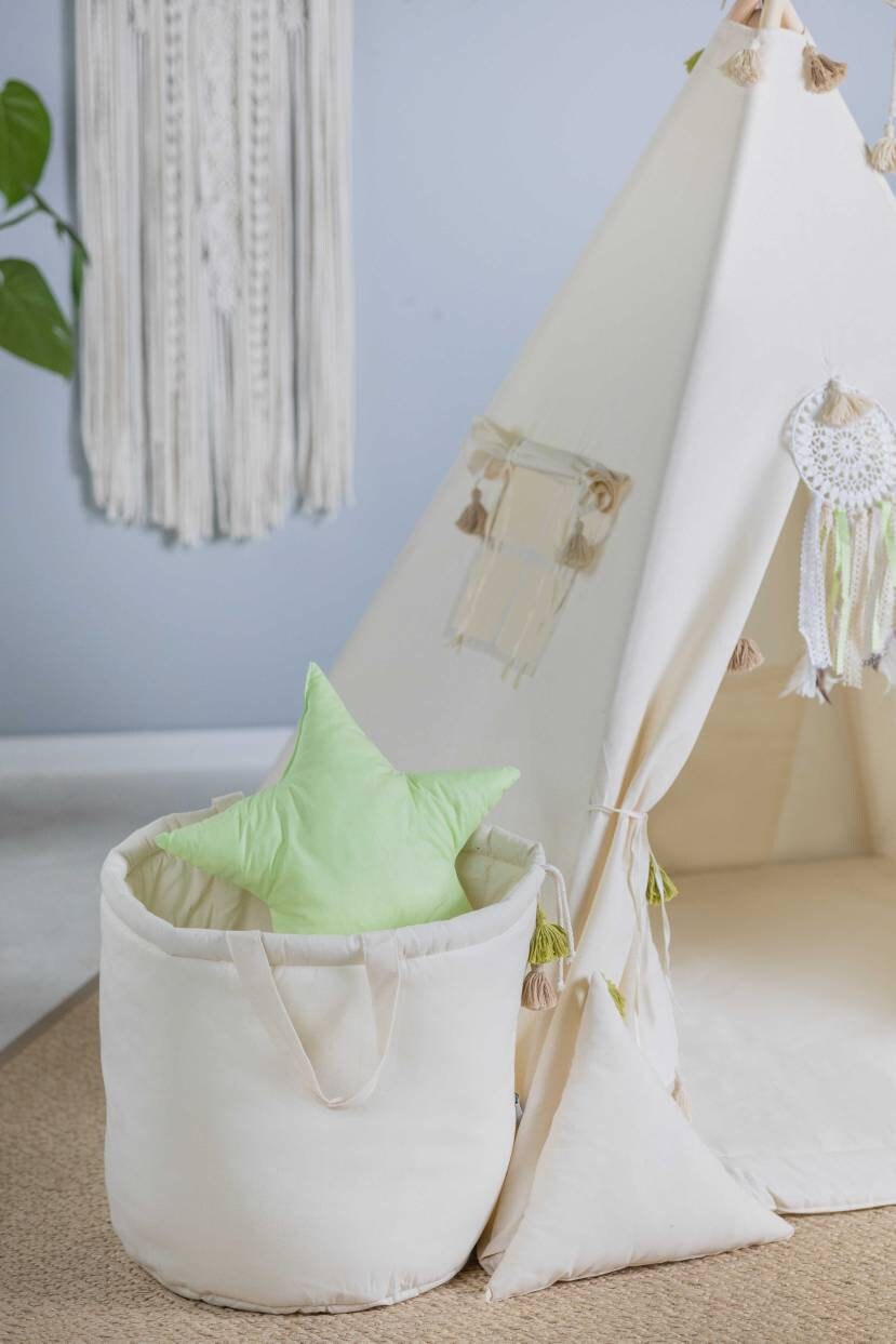 Cream Tipi Tent | Tipi Tent for Kids | Kids Tipi Tent | Tipi Tent for Babies and Toddlers | Cream Tent | Tipi Tent | Tipi Tent for Boys &amp; Girls | 