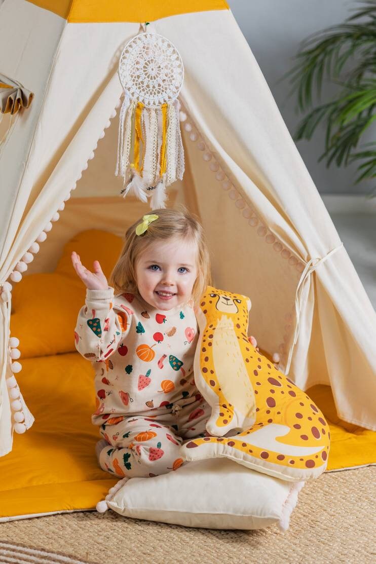 Yellow Tipi Tent | Tipi Tent for Kids | Kids Tipi Tent | Tipi Tent for Babies and Toddlers | Yellow Tipi Tent | Tipi Tent | Tipi Tent for Boys &amp; Girls | 