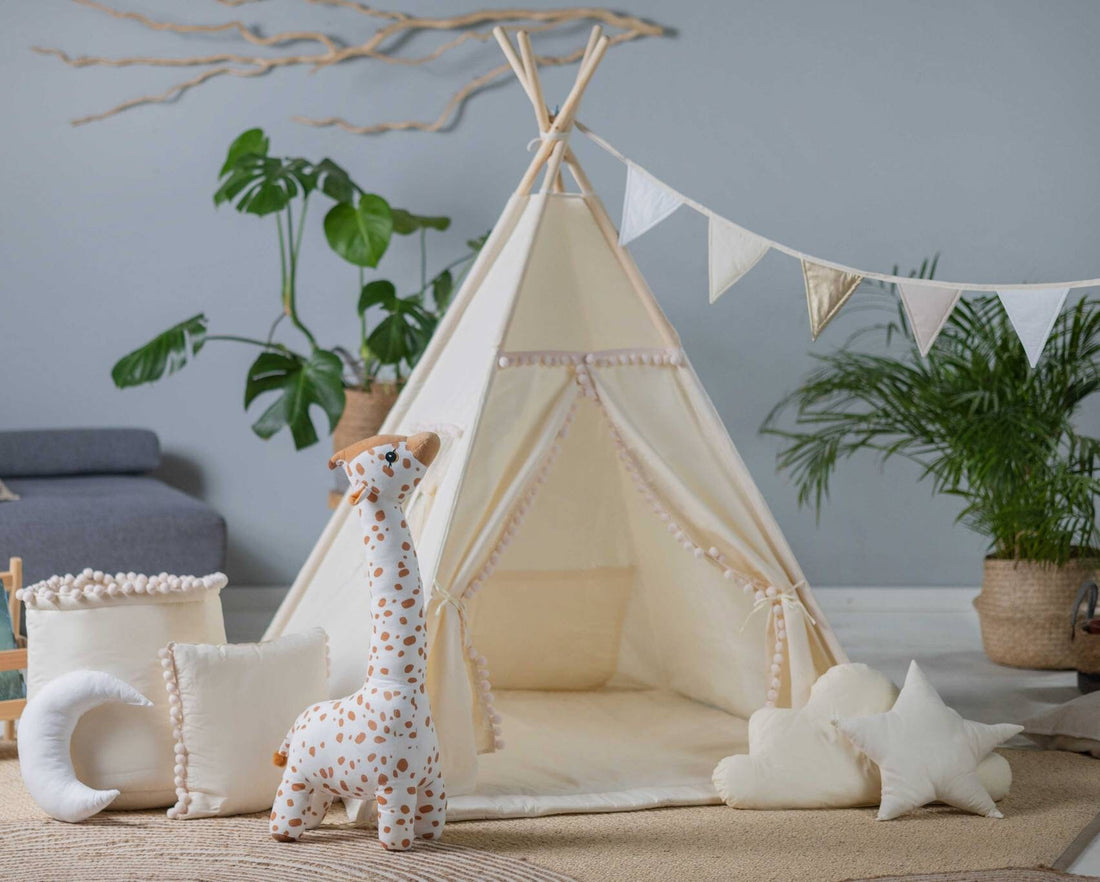 cream Tipi Tent | Tipi Tent for Kids | Kids Tipi Tent | Tipi Tent for Babies and Toddlers | Cream Tent | Tipi Tent | 