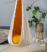 | cream Cocoon swing | Kids Cocoon Swing | hanging cocoon swings | Chair Swing | kids hanging chair swing | cream cocoon swing for Kids |