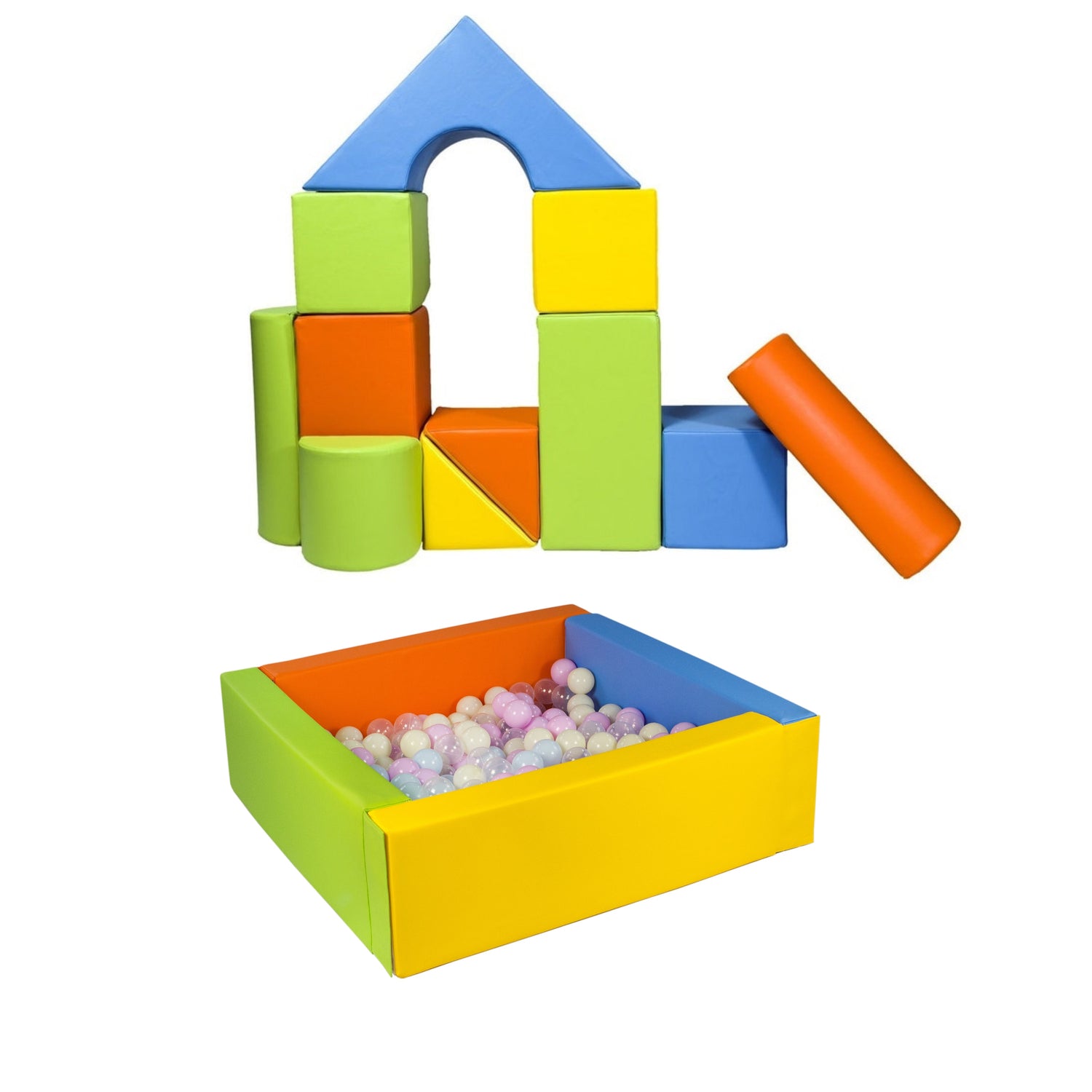 Building Blocks + Ball Pit + 300 Balls BUNDLE