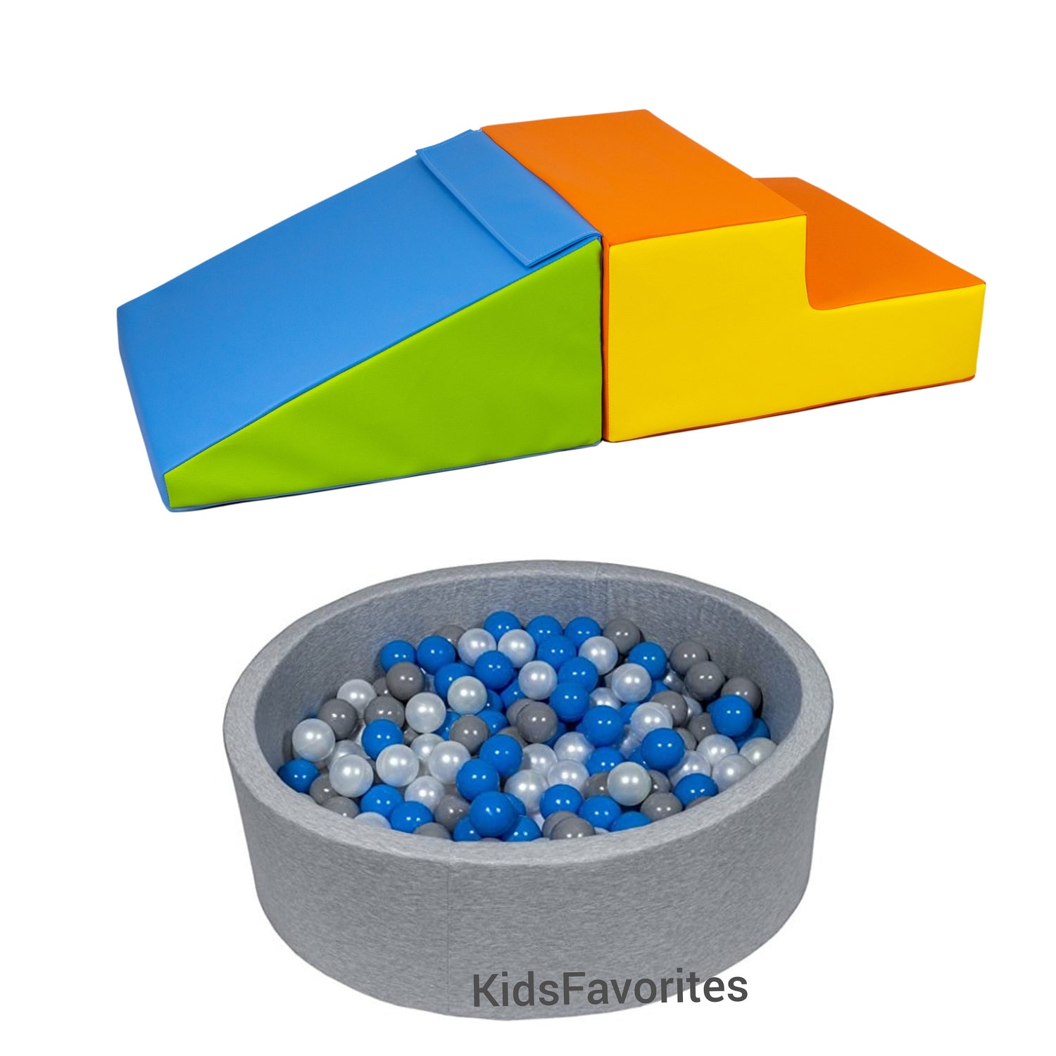 Mini Step &amp; Slide + Ball Pit with 300 Balls BUNDLE