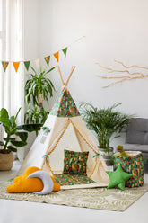 Jungle Tipi Tent | Tipi Tent Jungle | Jungle Tent | Tipi Tent for Kids | Kids Tipi Tent | Tipi Tent for Babies and Toddlers | JUNGLE Tipi Tent for Boys & Girls | 