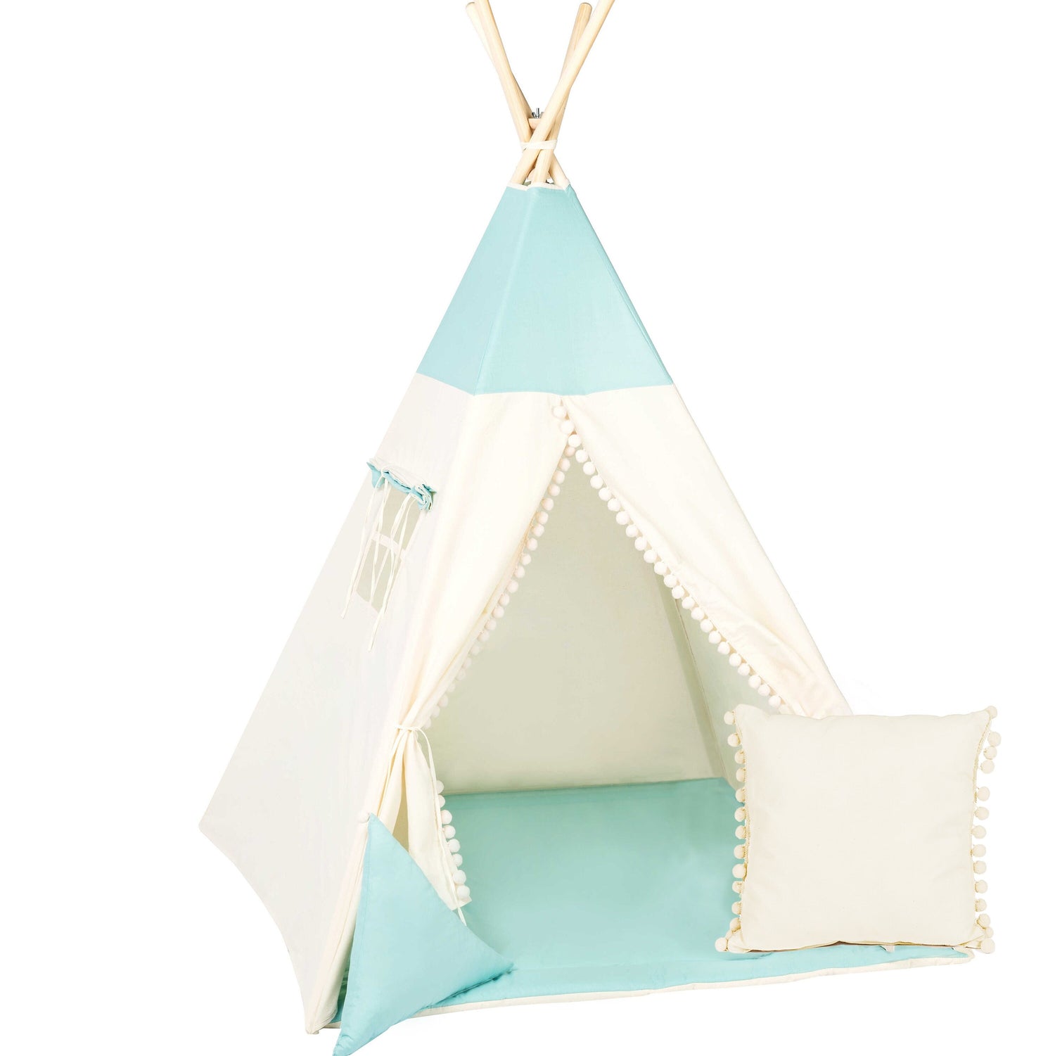 Kids Tipi Tent - Blue Marine