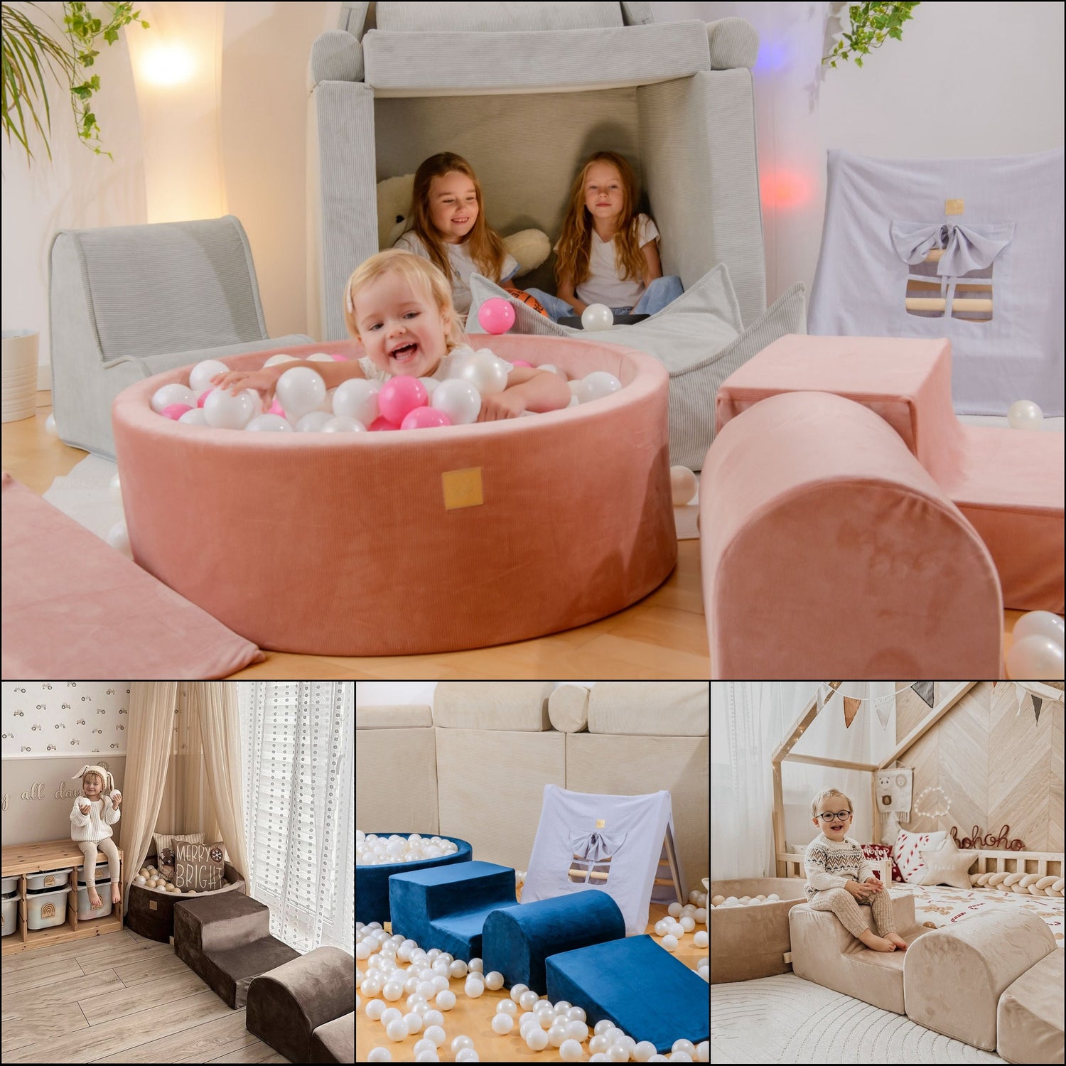 Soft Play + Piscine à Balles + 200 Balles | Ensemble de jeu doux |