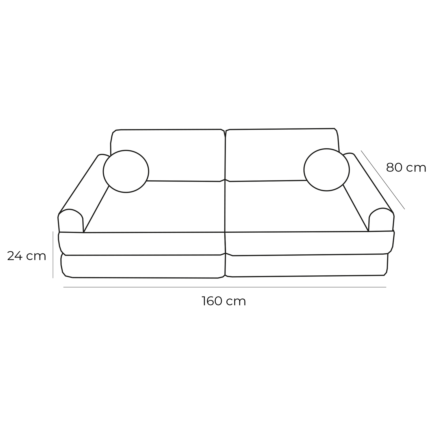 MeowBaby® Soft Play Sofa - Champagne Ecru BOUCLE Premium