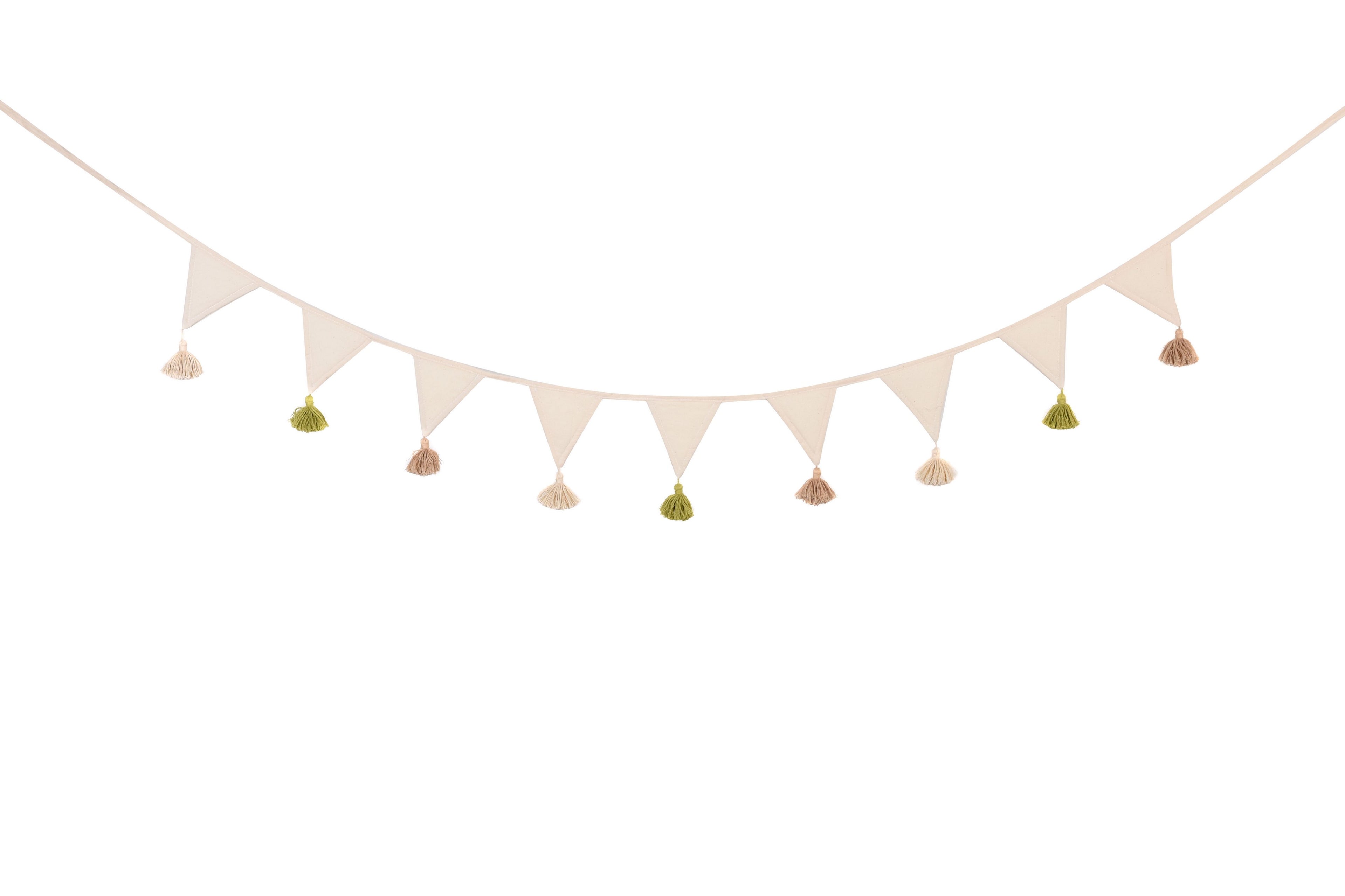 Kids Tipi Tent - Creamy Tassel