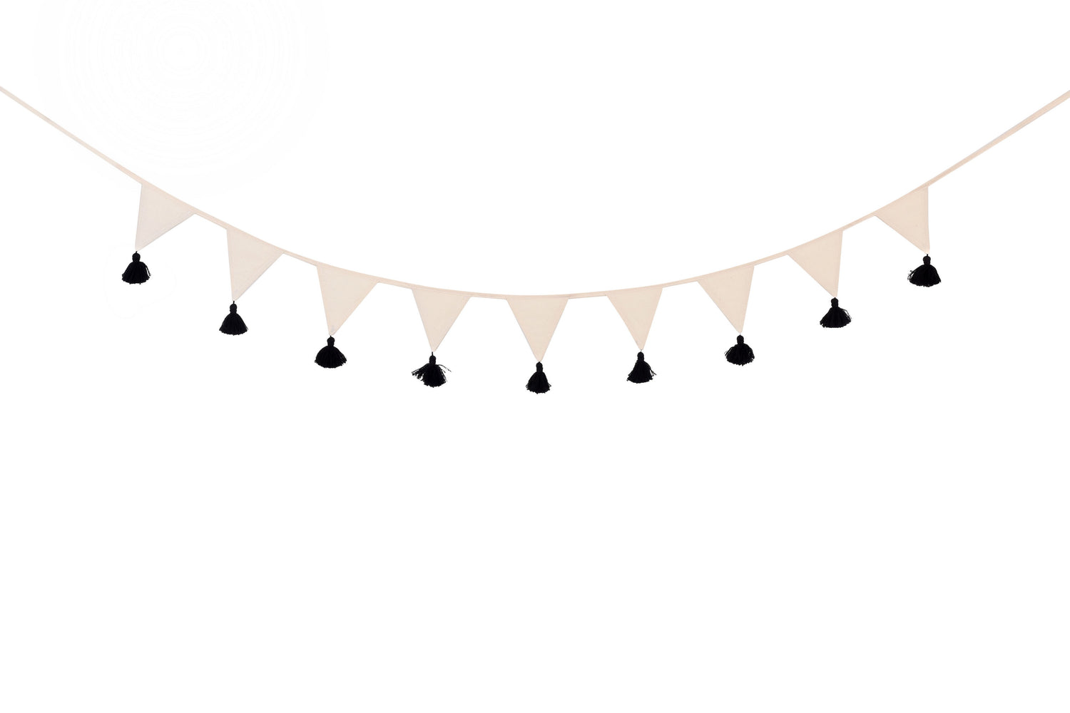 Kids Tipi - Cream &amp; Black Tassels