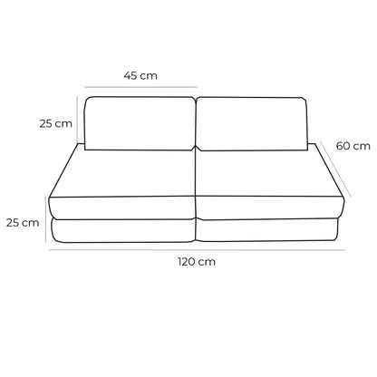 Pocket Sofa Basic Aesthetic Turquise